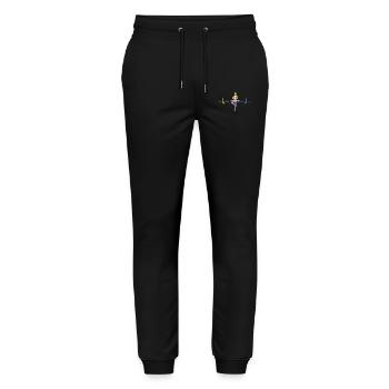 Ballet, Dancer, Heartbeat, Ekg, Ballerina - Stanley/Stella Mover Unisex Organic Jogging Trousers - black - Front - Marisol (170cm) & Nik (191cm)