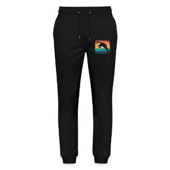 Diving, Artistic Jumping, Synchronized Diving - Stanley/Stella Mover Unisex Organic Jogging Trousers - black - Front - Marisol (170cm) & Nik (191cm)