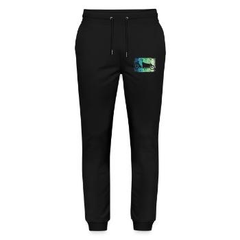 Lastenfahrrad Lastenrad Cargo Bike Cargobike - Stanley/Stella Mover Unisex Organic Jogging Trousers - black - Front - Marisol (170cm) & Nik (191cm)
