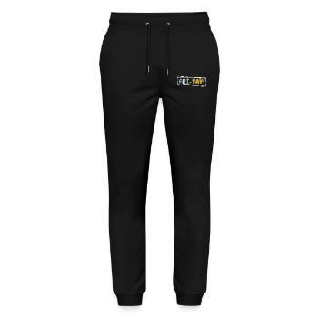 Fri Yay Teachers School Weekend Vibes - Stanley/Stella Unisex Bio Jogginghose Mover  - Schwarz - Vorne - Marisol (170cm) & Nik (191cm)