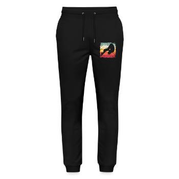 Synchronized Water Diver High Diver - Stanley/Stella Mover Unisex Organic Jogging Trousers - black - Front - Marisol (170cm) & Nik (191cm)
