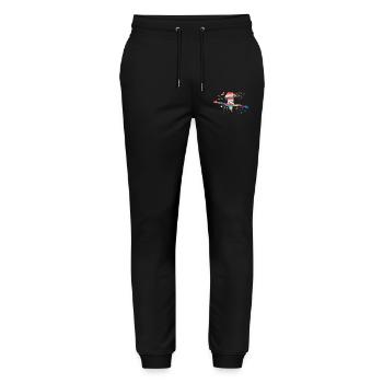 Diving, Artistic Jumping, Synchronized Diving - Stanley/Stella Mover Unisex Organic Jogging Trousers - black - Front - Marisol (170cm) & Nik (191cm)