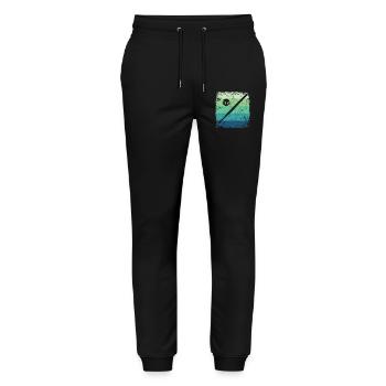 Wiffleball Club Retro Pickleball Team - Stanley/Stella Mover Unisex Organic Jogging Trousers - black - Front - Marisol (170cm) & Nik (191cm)