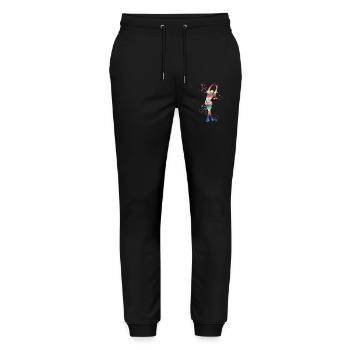 Figure Skater Ice Skating Figure Skating - Stanley/Stella Mover Unisex Organic Jogging Trousers - black - Front - Marisol (170cm) & Nik (191cm)