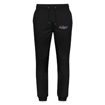 Las Vegans Skyline Stadtbild Las Vegas - Stanley/Stella Unisex Bio Jogginghose Mover  - Schwarz - Vorne - Marisol (170cm) & Nik (191cm)