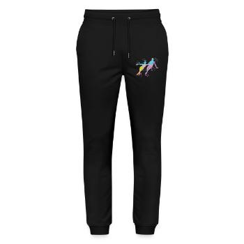 Figure Skater Ice Skating Figure Skating - Stanley/Stella Mover Unisex Organic Jogging Trousers - black - Front - Marisol (170cm) & Nik (191cm)