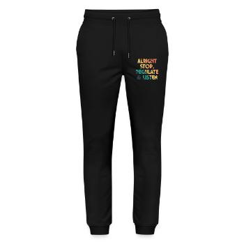 Quitting, regulating, and listening teachers - Stanley/Stella Mover Unisex Organic Jogging Trousers - black - Front - Marisol (170cm) & Nik (191cm)