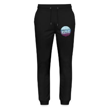 Seltsame Väter Bilden Charakter Lustiges Vater - Stanley/Stella Unisex Bio Jogginghose Mover  - Schwarz - Vorne - Marisol (170cm) & Nik (191cm)