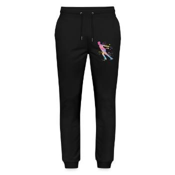 Figure Skater Ice Skating Figure Skating - Stanley/Stella Mover Unisex Organic Jogging Trousers - black - Front - Marisol (170cm) & Nik (191cm)