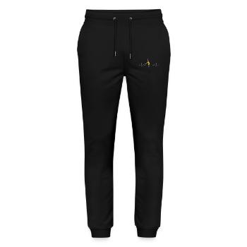 Gymnastics ECG Floor Rhythmic Gymnastics - Stanley/Stella Mover Unisex Organic Jogging Trousers - black - Front - Marisol (170cm) & Nik (191cm)