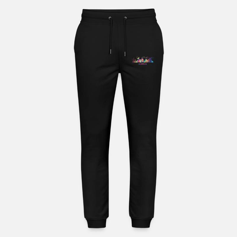 Memphean Skyline Memphis - Stanley/Stella Unisex Bio Jogginghose Mover - Schwarz