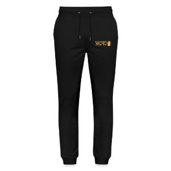 Blutgruppe Mai Tai Junggesellenabschied Barkeeper - Stanley/Stella Unisex Bio Jogginghose Mover  - Schwarz - Vorne - Marisol (170cm) & Nik (191cm)