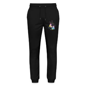 Eiskunstläufer Schlittschuhlaufen Eiskunstlauf - Stanley/Stella Unisex Bio Jogginghose Mover  - Schwarz - Vorne - Marisol (170cm) & Nik (191cm)