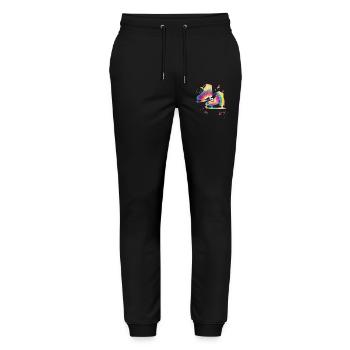 Figure Skating Ice Skating Figure Skating - Stanley/Stella Mover Unisex Organic Jogging Trousers - black - Front - Marisol (170cm) & Nik (191cm)