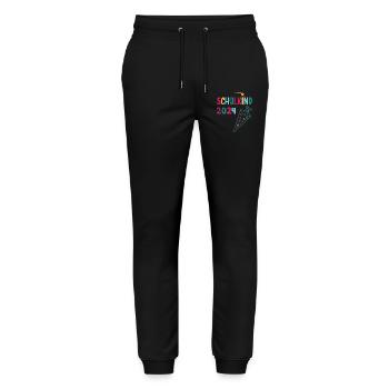 Début de l’inscription scolaire enfant scolaire 2024 - Pantalon de jogging bio MOVER Stanley/Stella unisexe - noir - Devant - Marisol (170cm) & Nik (191cm)
