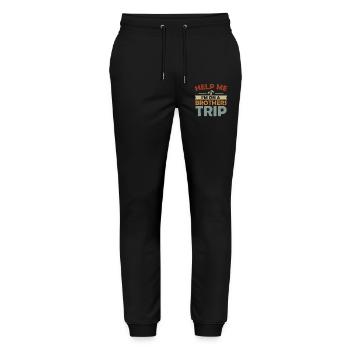 Frères et sœurs, je suis sur un chemin de frères - Pantalon de jogging bio MOVER Stanley/Stella unisexe - noir - Devant - Marisol (170cm) & Nik (191cm)