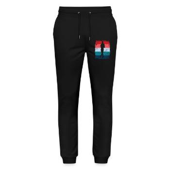 Eiskunstläufer Eiskunstlauf Schlittschuhlaufen - Stanley/Stella Unisex Bio Jogginghose Mover  - Schwarz - Vorne - Marisol (170cm) & Nik (191cm)