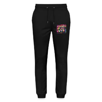 Sisters on the Run Sisters' Trip 2024 - Stanley/Stella Mover Unisex Organic Jogging Trousers - black - Front - Marisol (170cm) & Nik (191cm)