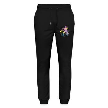 Hammer Thrower Colorsplash Hammer Throw - Stanley/Stella Mover Unisex Organic Jogging Trousers - black - Front - Marisol (170cm) & Nik (191cm)