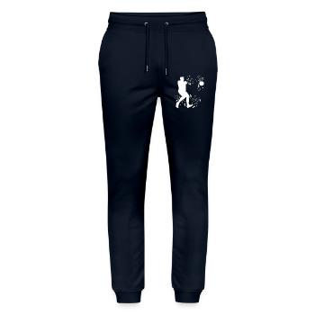 Hammer Thrower Colorsplash Hammer Throw - Stanley/Stella Mover Unisex Organic Jogging Trousers - navy - Front - Marisol (170cm) & Nik (191cm)