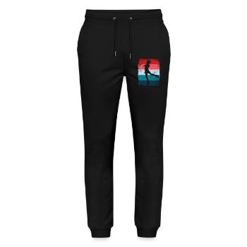 Figure Skating Figure Skating Skating - Stanley/Stella Mover Unisex Organic Jogging Trousers - black - Front - Marisol (170cm) & Nik (191cm)