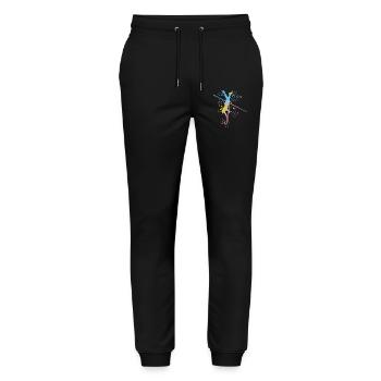 Stabhochspringer Kids Stabhochsprung - Stanley/Stella Unisex Bio Jogginghose Mover  - Schwarz - Vorne - Marisol (170cm) & Nik (191cm)