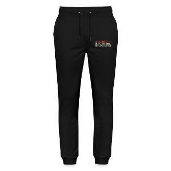 Gamer I Cant I Have To Procrastigame Gaming - Stanley/Stella Unisex Bio Jogginghose Mover  - Schwarz - Vorne - Marisol (170cm) & Nik (191cm)