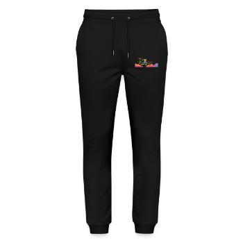 Trail Runner Cross Trail Mountain Runner - Stanley/Stella Mover Unisex Organic Jogging Trousers - black - Front - Marisol (170cm) & Nik (191cm)