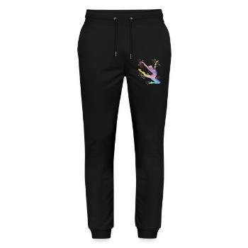 Turner Boden Kunstturnen - Stanley/Stella Unisex Bio Jogginghose Mover  - Schwarz - Vorne - Marisol (170cm) & Nik (191cm)