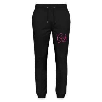 BRIDE TO BE - BRIDE - BACHELORETTE PARTY - Stanley/Stella Mover Unisex Organic Jogging Trousers - black - Front - Marisol (170cm) & Nik (191cm)
