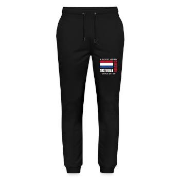 Amsterdam - Stanley/Stella Mover Unisex Organic Jogging Trousers - black - Front - Marisol (170cm) & Nik (191cm)