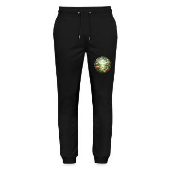 Lake of Dreams - Stanley/Stella Mover Unisex Organic Jogging Trousers - black - Front - Marisol (170cm) & Nik (191cm)