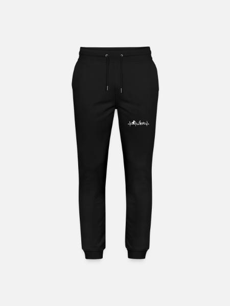 Dackel Herzschlag - Stanley/Stella Unisex Bio Jogginghose Mover  - Schwarz