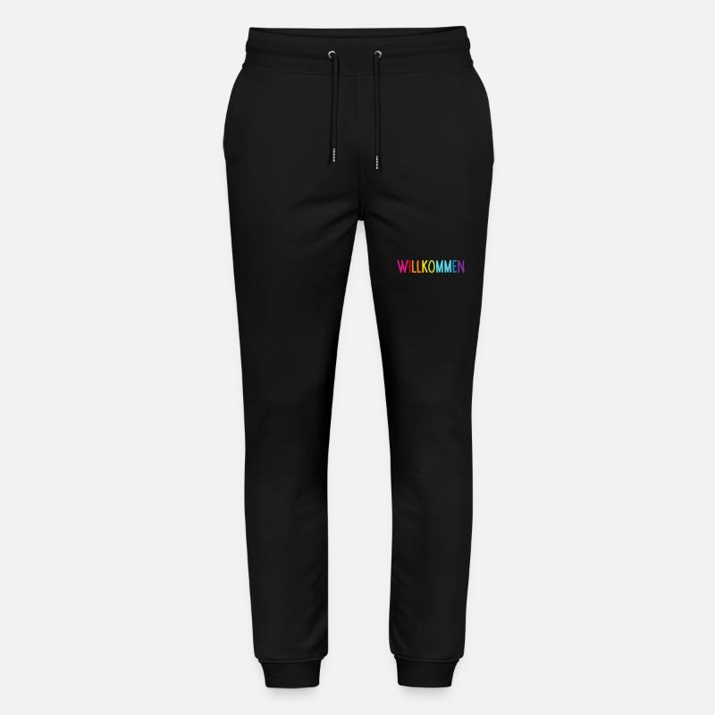 Willkommen - Stanley/Stella Unisex Bio Jogginghose Mover  - Schwarz