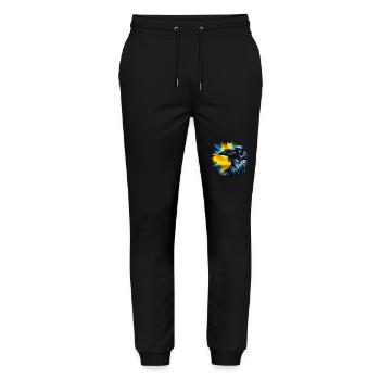 Rabe - Dalsland Landschaft Tiere Schweden - Stanley/Stella Unisex Bio Jogginghose Mover  - Schwarz - Vorne - Marisol (170cm) & Nik (191cm)