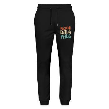 Le pickleball - Pantalon de jogging bio MOVER Stanley/Stella unisexe - noir - Devant - Marisol (170cm) & Nik (191cm)