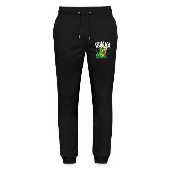 Leguan - Stanley/Stella Unisex Bio Jogginghose Mover  - Schwarz - Vorne - Marisol (170cm) & Nik (191cm)