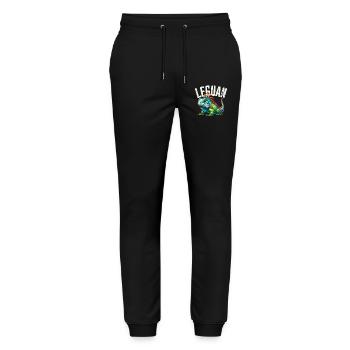 Leguan - Stanley/Stella Unisex Bio Jogginghose Mover  - Schwarz - Vorne - Marisol (170cm) & Nik (191cm)