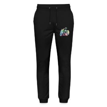 Motocross - Stanley/Stella Mover Unisex Organic Jogging Trousers - black - Front - Marisol (170cm) & Nik (191cm)
