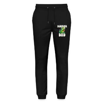 Iguana Dad - Stanley/Stella Mover Unisex Organic Jogging Trousers - black - Front - Marisol (170cm) & Nik (191cm)