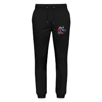 Parkour - Stanley/Stella Mover Unisex Organic Jogging Trousers - black - Front - Marisol (170cm) & Nik (191cm)