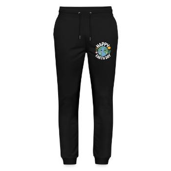 Earth Day - Stanley/Stella Unisex Bio Jogginghose Mover  - Schwarz - Vorne - Marisol (170cm) & Nik (191cm)