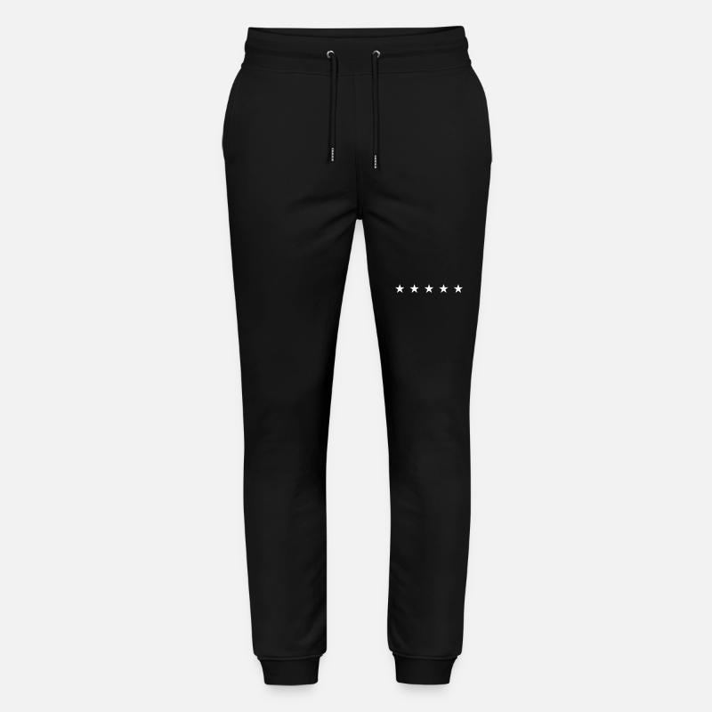 5 Sterne Weihnachten - Stanley/Stella Unisex Bio Jogginghose Mover  - Schwarz