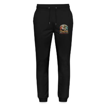 Legends were born in November 1992, original 1992 - Stanley/Stella Mover Unisex Organic Jogging Trousers - black - Front - Marisol (170cm) & Nik (191cm)