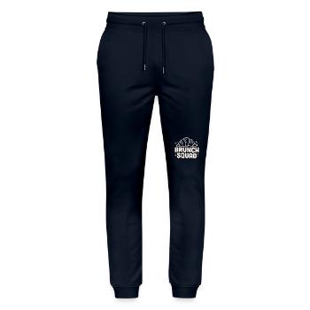 Brunch squad croissants - Stanley/Stella Mover Unisex Organic Jogging Trousers - navy - Front - Marisol (170cm) & Nik (191cm)