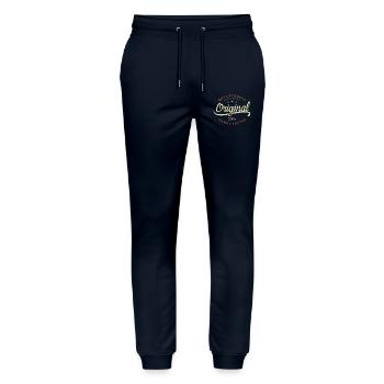 Original 2004 Geburtstagsgeschenk 2004 - Stanley/Stella Unisex Bio Jogginghose Mover  - Navy - Vorne - Marisol (170cm) & Nik (191cm)