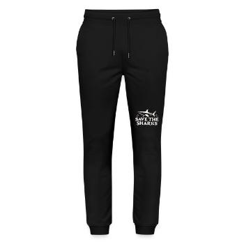 Save the sharks - Stanley/Stella Mover Unisex Organic Jogging Trousers - black - Front - Marisol (170cm) & Nik (191cm)