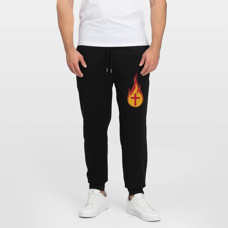 feu flammes chaud brûlé brûlé torche loder Pantalon de jogging bio MOVER Stanley/Stella unisexe