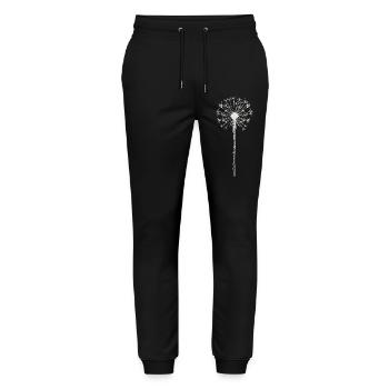 Dandelion - Dandelion - Nature - Stanley/Stella Mover Unisex Organic Jogging Trousers - black - Front - Marisol (170cm) & Nik (191cm)