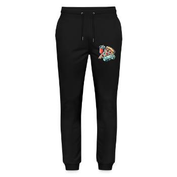 Pizza Gaming Gamer - Stanley/Stella Mover Unisex Organic Jogging Trousers - black - Front - Marisol (170cm) & Nik (191cm)